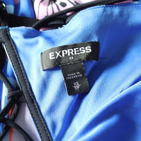 Express Blue Floral Maxi Dress – Size XS - Picture 5 of 7